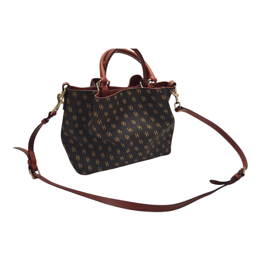 Dooney & Bourke Gretta Small Lexington Monogram Crossbody Bag Brown Tan - Picture 3 of 10